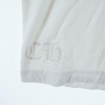 Chrome Hearts Neck Logo S Tee Print Crew Short Sleeve T-Shirt White — view 6