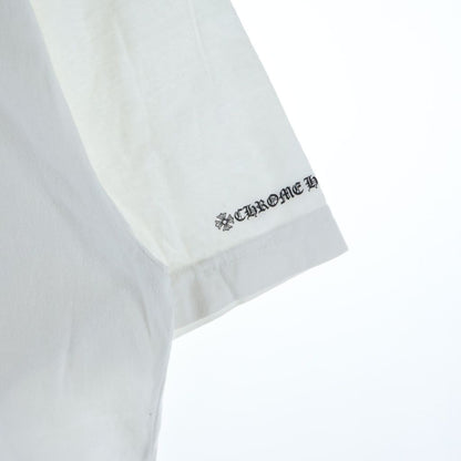 Chrome Hearts Neck Logo S Tee Print Crew Short Sleeve T-Shirt White — view 5
