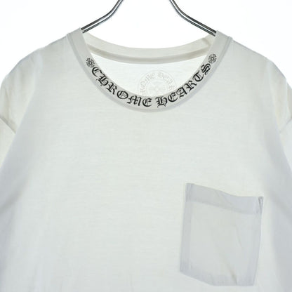 Chrome Hearts Neck Logo S Tee Print Crew Short Sleeve T-Shirt White — view 3