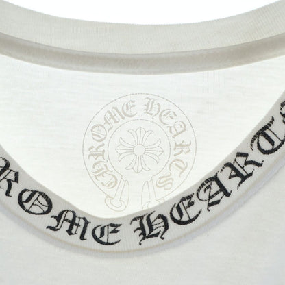 Chrome Hearts Neck Logo S Tee Print Crew Short Sleeve T-Shirt White — view 7