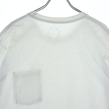 Chrome Hearts Neck Logo S Tee Print Crew Short Sleeve T-Shirt White — view 4