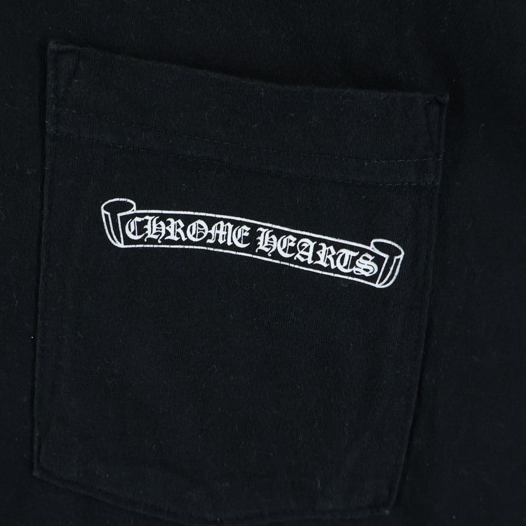 Chrome Hearts CH T-Shirt Scroll Label Print Crew Neck Pocket Short Sleeve — view 5