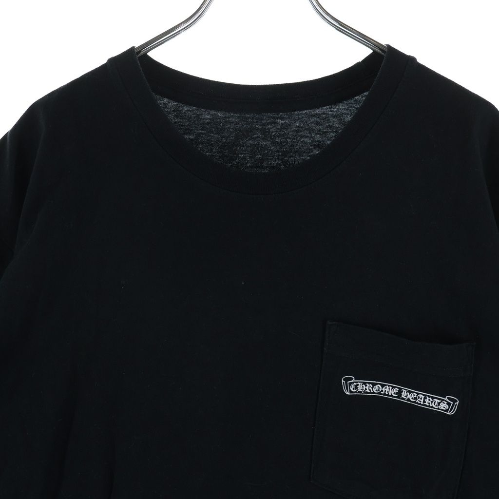 Chrome Hearts CH T-Shirt Scroll Label Print Crew Neck Pocket Short Sleeve — view 3