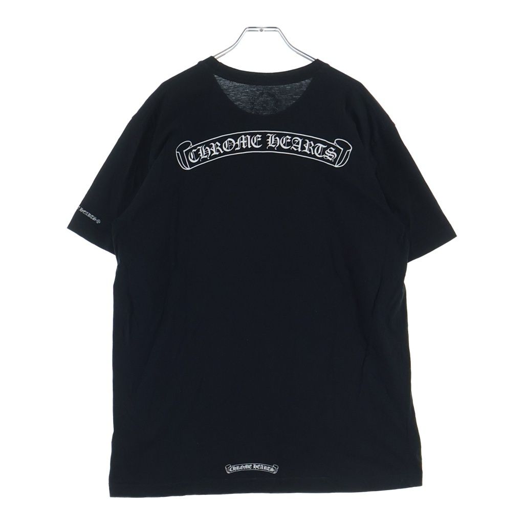 Chrome Hearts CH T-Shirt Scroll Label Print Crew Neck Pocket Short Sleeve
