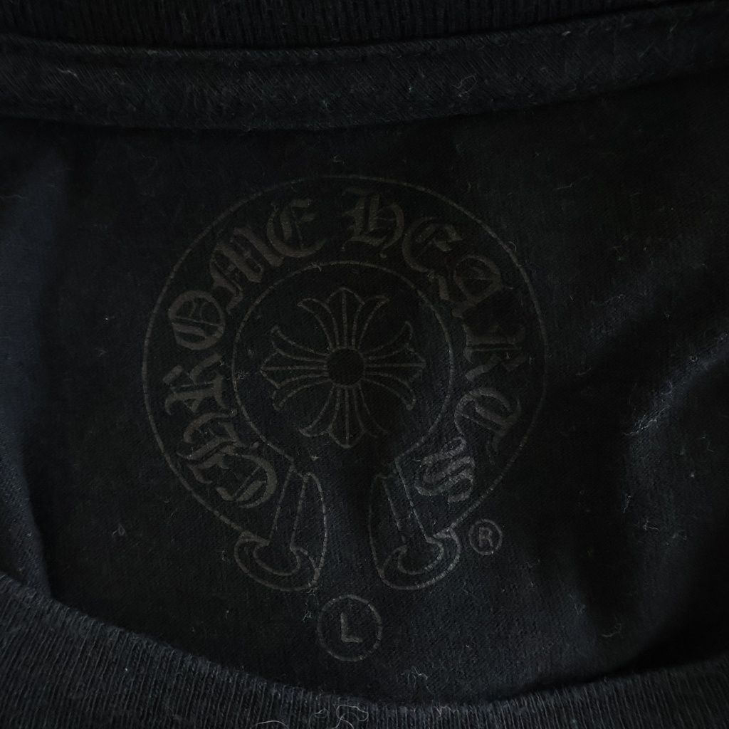 Chrome Hearts CH T-Shirt Scroll Label Print Crew Neck Pocket Short Sleeve — view 7
