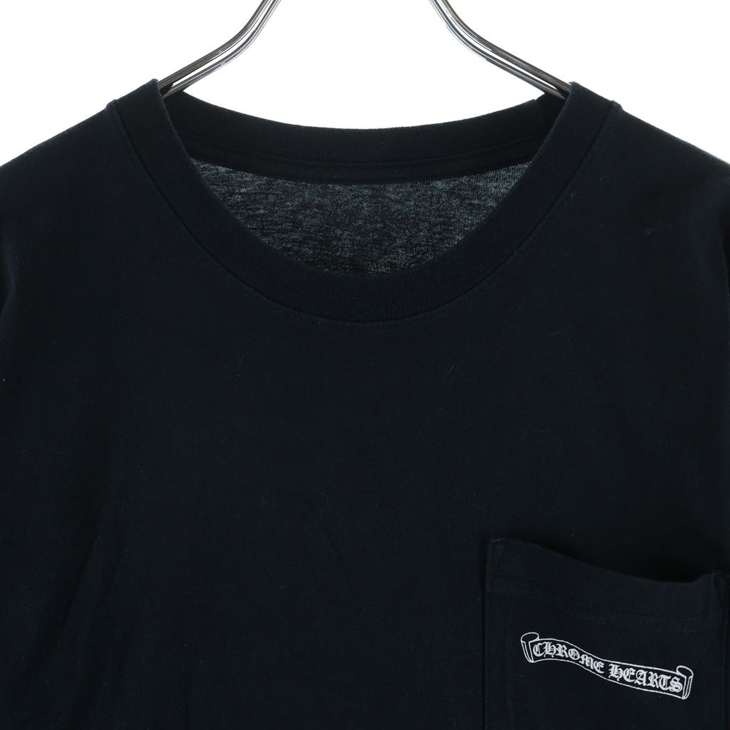 Chrome Hearts CH L S T-Shirt Back Scroll Logo Long Sleeve T Black — view 3