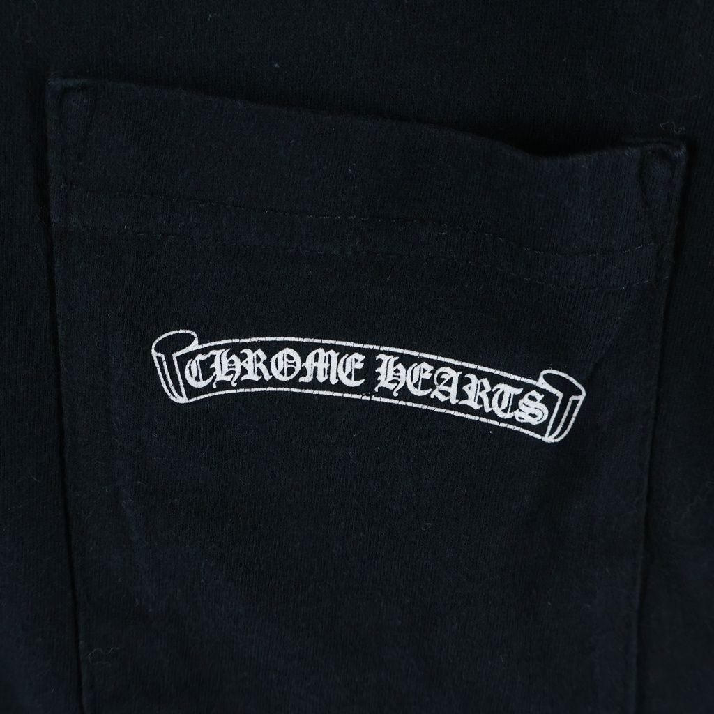 Chrome Hearts CH L S T-Shirt Back Scroll Logo Long Sleeve T Black — view 6