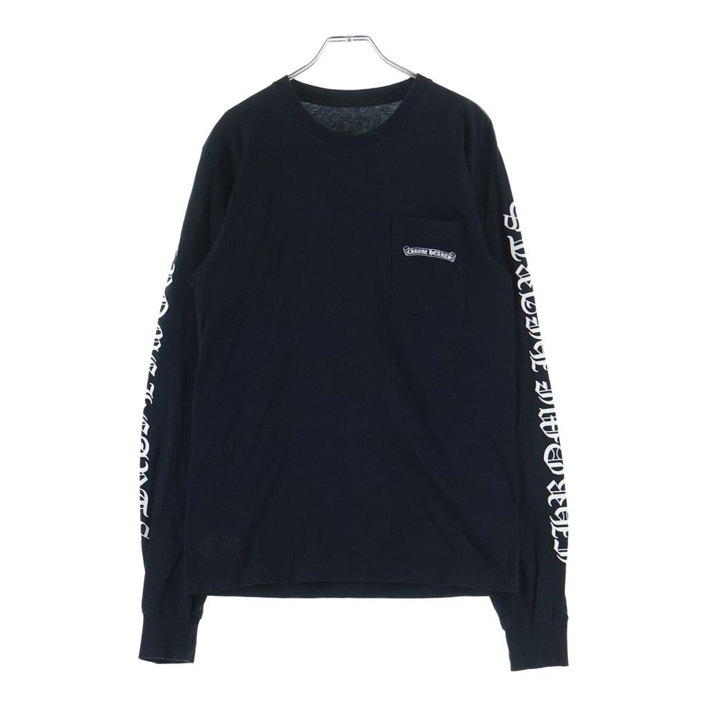 Chrome Hearts CH L S T-Shirt Back Scroll Logo Long Sleeve T Black — view 2