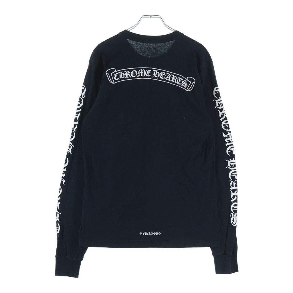 Chrome Hearts CH L S T-Shirt Back Scroll Logo Long Sleeve T Black