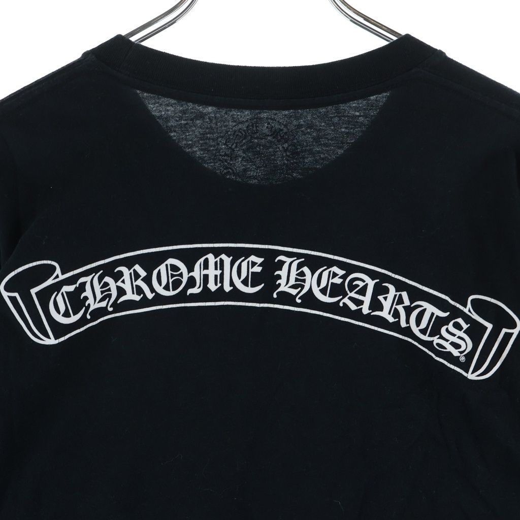 Chrome Hearts CH L S T-Shirt Back Scroll Logo Long Sleeve T Black — view 4
