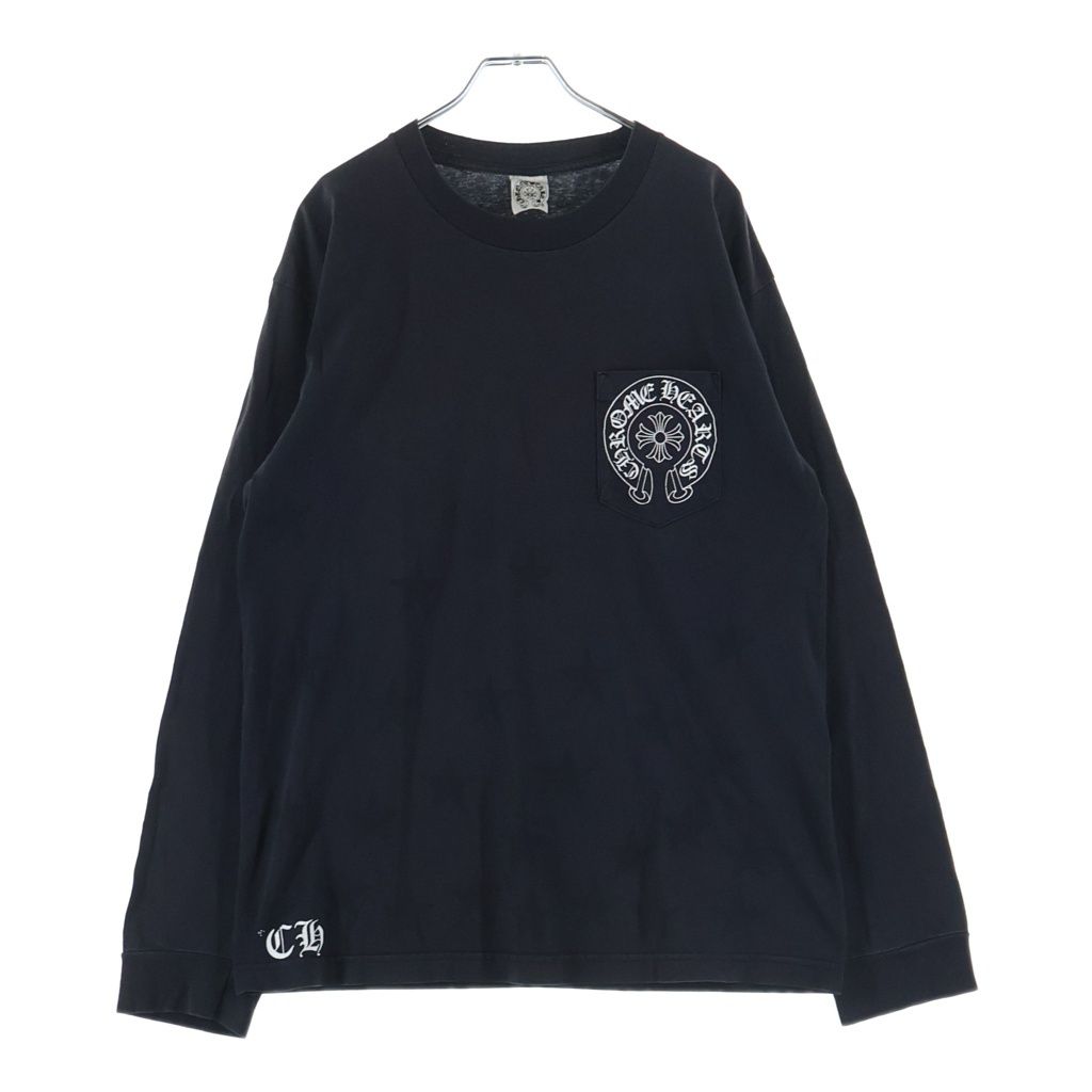 Chrome Hearts Vintage L S Tee Sleeve CH Plus Back Scroll Label Print Long