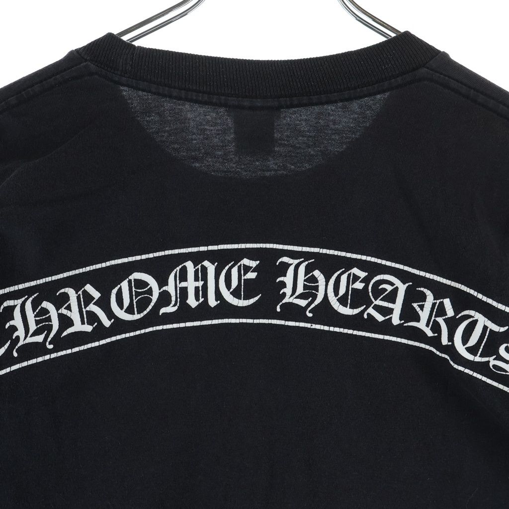 Chrome Hearts Vintage L S Tee Sleeve CH Plus Back Scroll Label Print Long — view 4