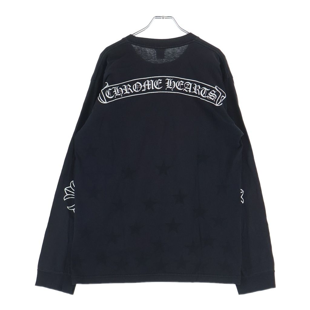 Chrome Hearts Vintage L S Tee Sleeve CH Plus Back Scroll Label Print Long — view 2