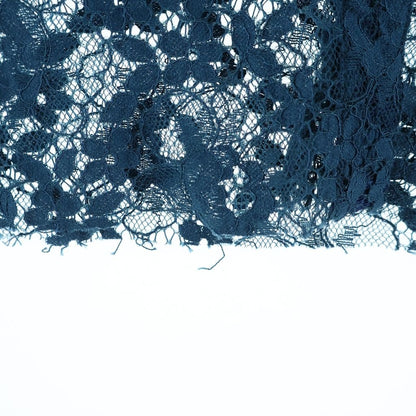 Gucci Floral Shirt Embroidery Lace Long Sleeve Navy — view 5