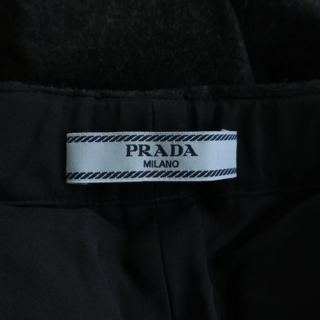 Prada Cashmere Wool Pants Blend Gray — view 6