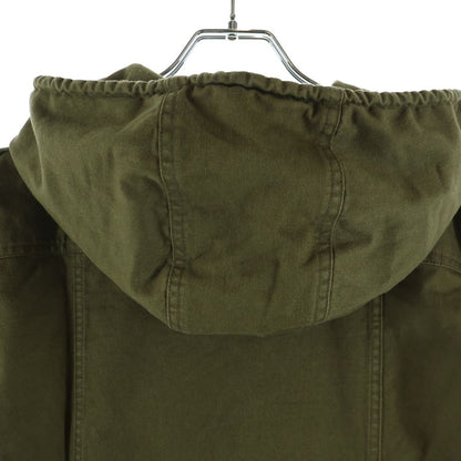 Saint Laurent Paris Hooded Jacket Mini Dress Half Button Military Hoodie — view 4