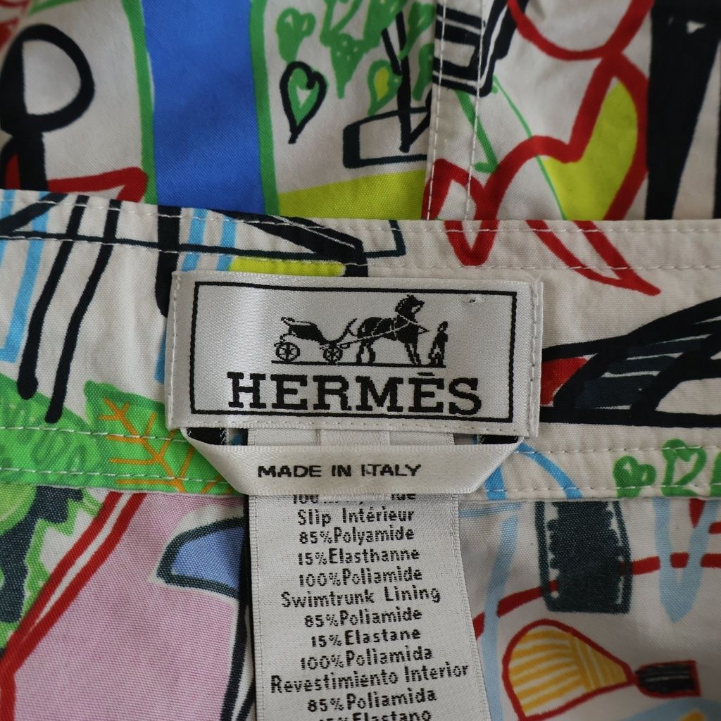 Hermes Nylon Shorts Series Button Multi — view 7