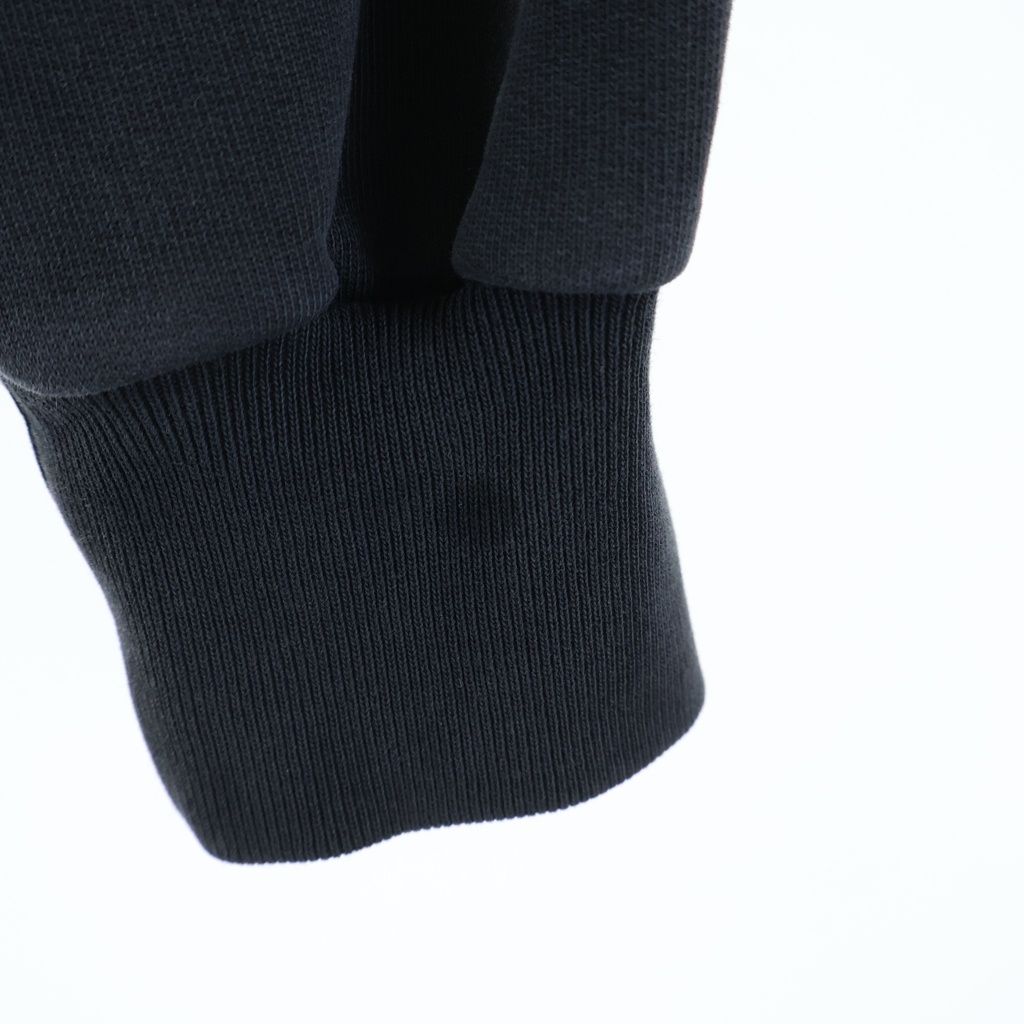 Balenciaga Cropped Zip Up Sweatshirt Hoodie Black — view 5