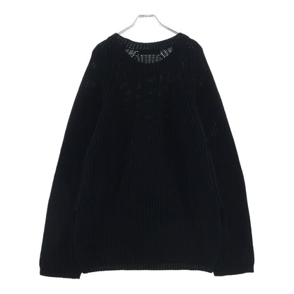 Versace Crew Neck Logo Knit Black Sweater — view 2