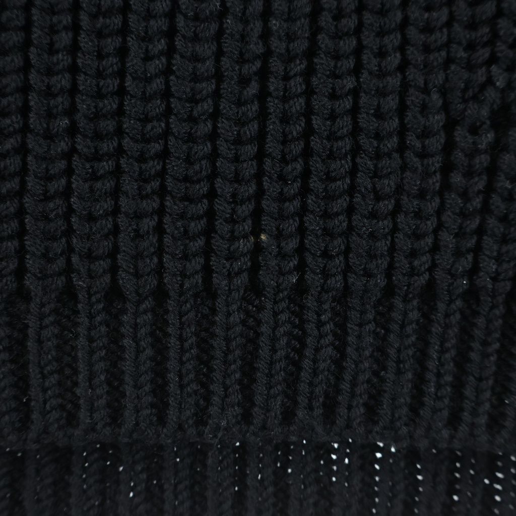 Versace Crew Neck Logo Knit Black Sweater — view 5