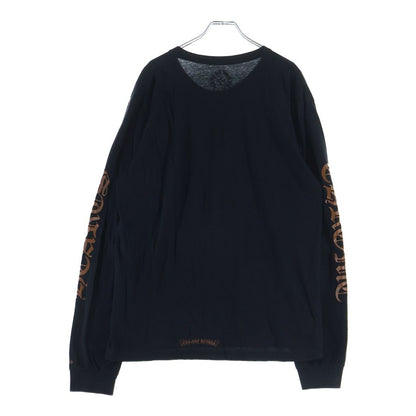 Chrome Hearts Neck Logo L S Tee Print Long Sleeve T-Shirt Black Brown — view 2