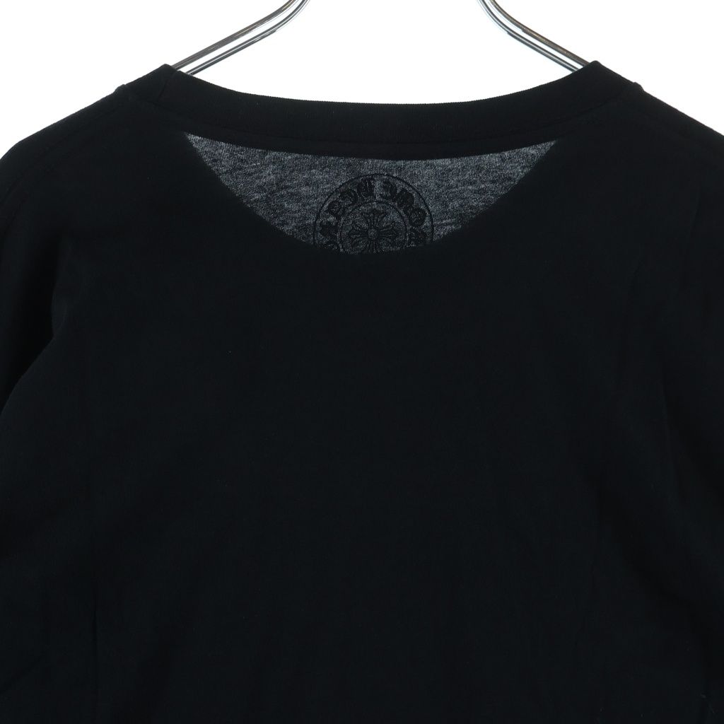Chrome Hearts Neck Logo L S Tee Print Long Sleeve T-Shirt Black — view 4