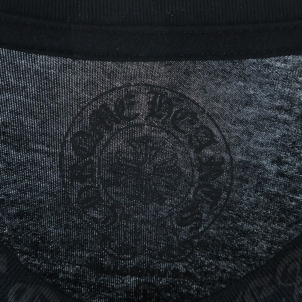Chrome Hearts Neck Logo L S Tee Print Long Sleeve T-Shirt Black — view 7