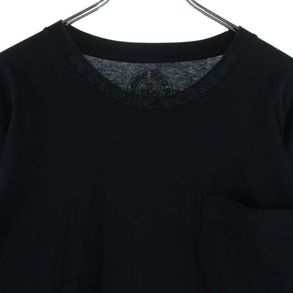 Chrome Hearts Neck Logo L S Tee Print Long Sleeve T-Shirt Black — view 3