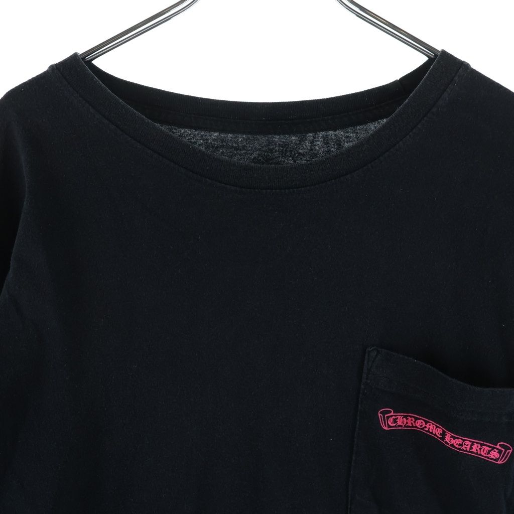 Chrome Hearts Neon Logo Print Long Sleeve T-Shirt Black — view 3