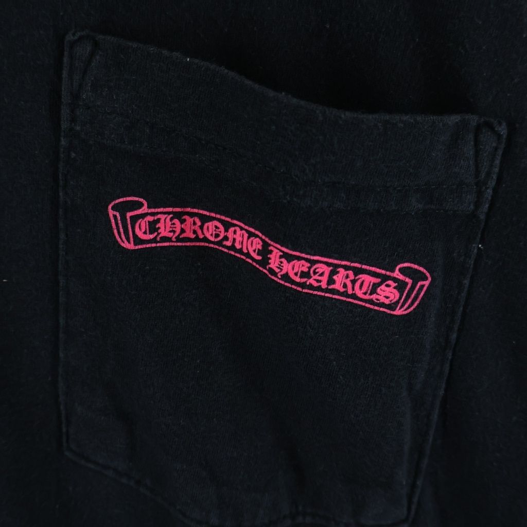 Chrome Hearts Neon Logo Print Long Sleeve T-Shirt Black — view 5
