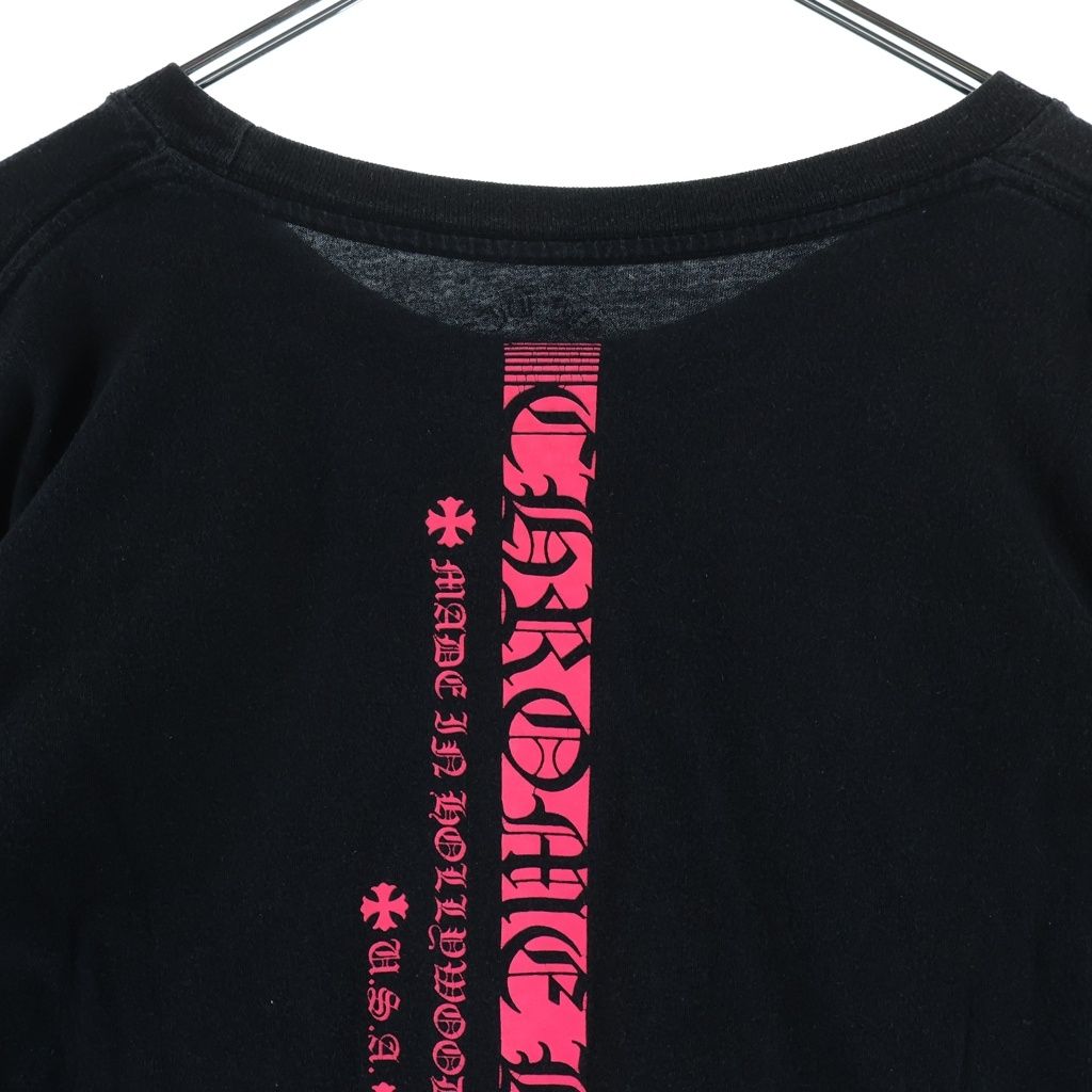 Chrome Hearts Neon Logo Print Long Sleeve T-Shirt Black — view 4