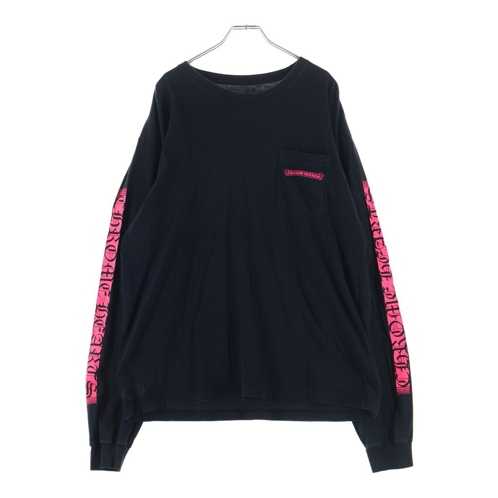 Chrome Hearts Neon Logo Print Long Sleeve T-Shirt Black — view 2
