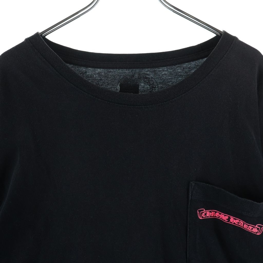 Chrome Hearts Neon Logo Print Long Sleeve T-Shirt Black — view 3