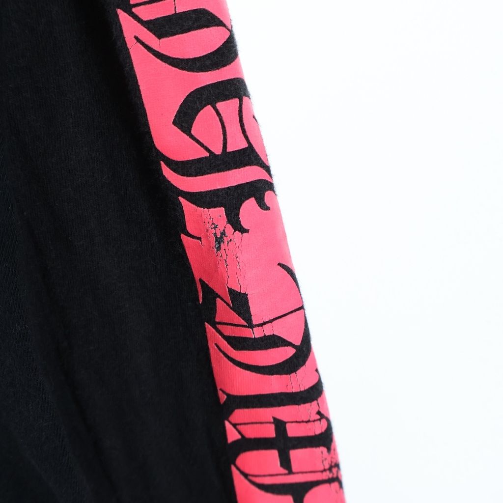 Chrome Hearts Neon Logo Print Long Sleeve T-Shirt Black — view 6