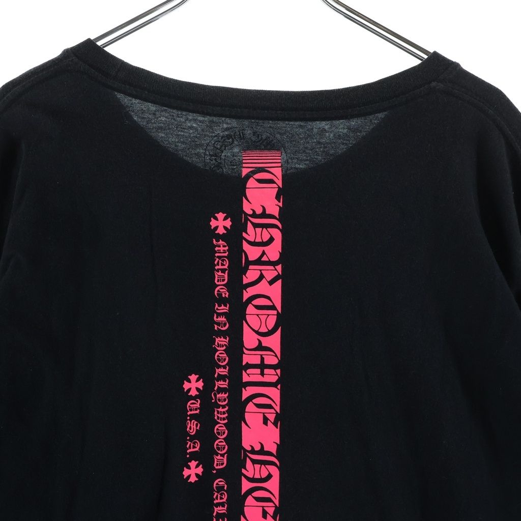 Chrome Hearts Neon Logo Print Long Sleeve T-Shirt Black — view 4