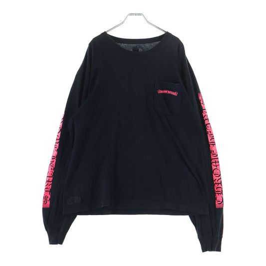 Chrome Hearts Neon Logo Print Long Sleeve T-Shirt Black