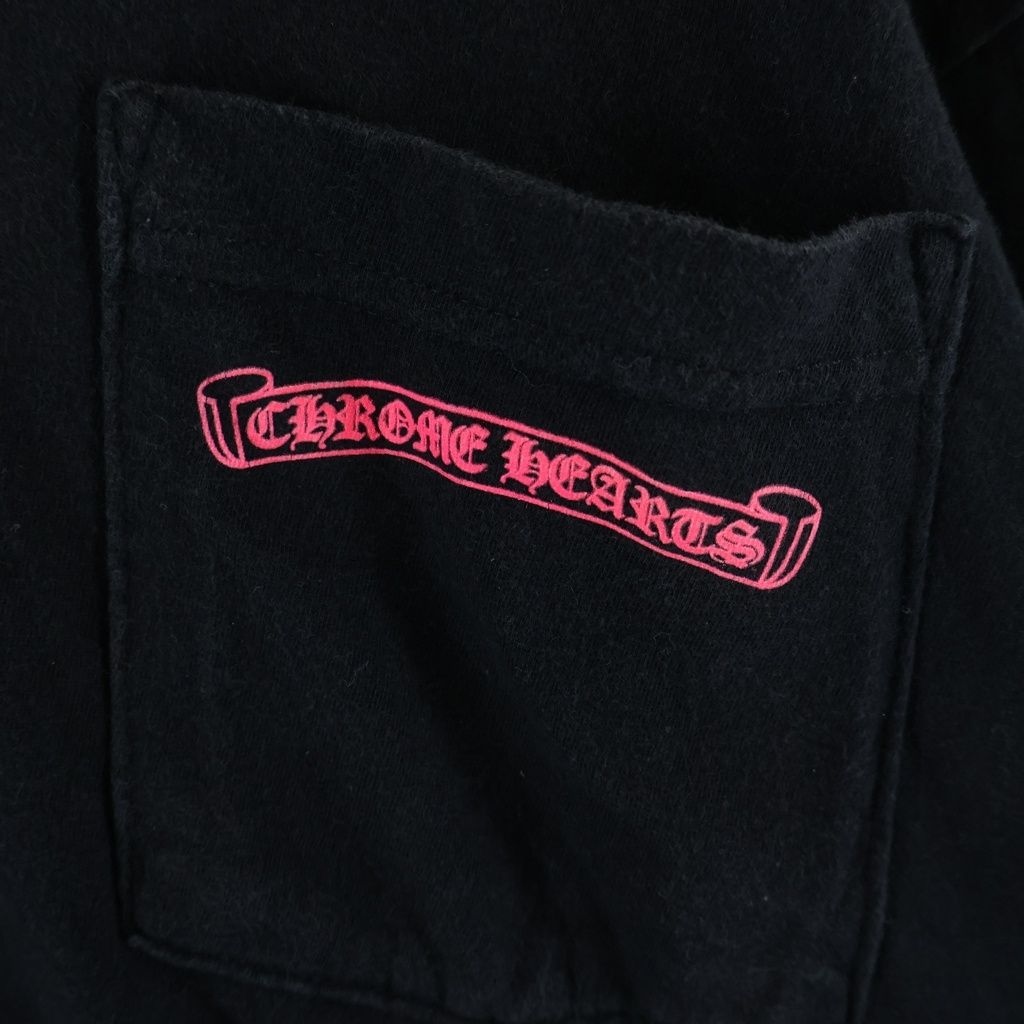 Chrome Hearts Neon Logo Print Long Sleeve T-Shirt Black — view 5