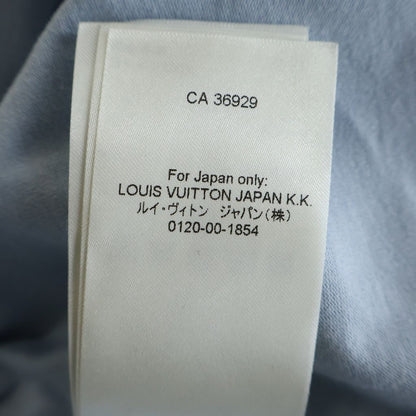 Louis Vuitton Embossed LV Short Sleeve T-Shirt Dt3 Light Blue — view 8