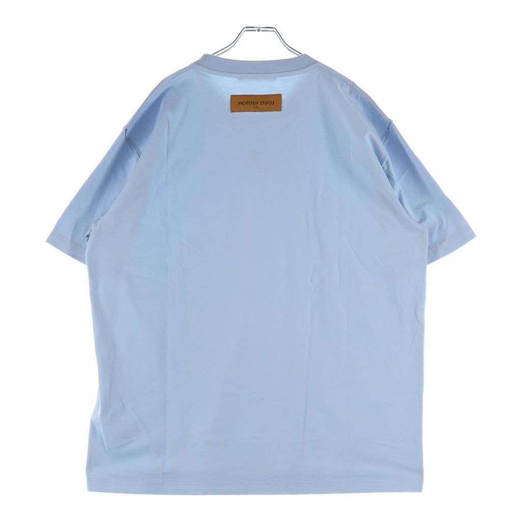 Louis Vuitton Embossed LV Short Sleeve T-Shirt Dt3 Light Blue — view 2