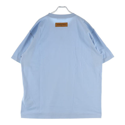 Louis Vuitton Embossed LV Short Sleeve T-Shirt Dt3 Light Blue — view 2