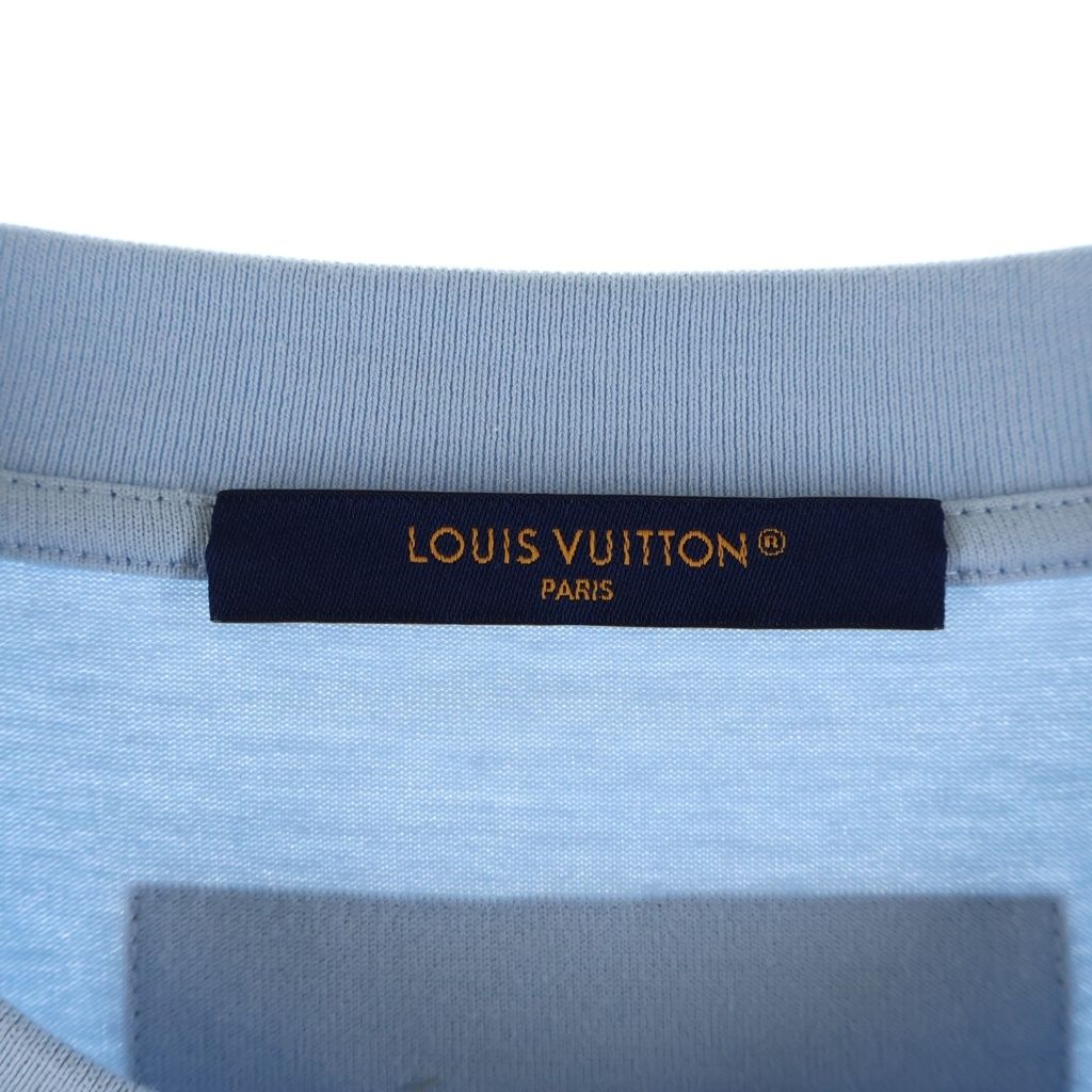 Louis Vuitton Embossed LV Short Sleeve T-Shirt Dt3 Light Blue — view 6