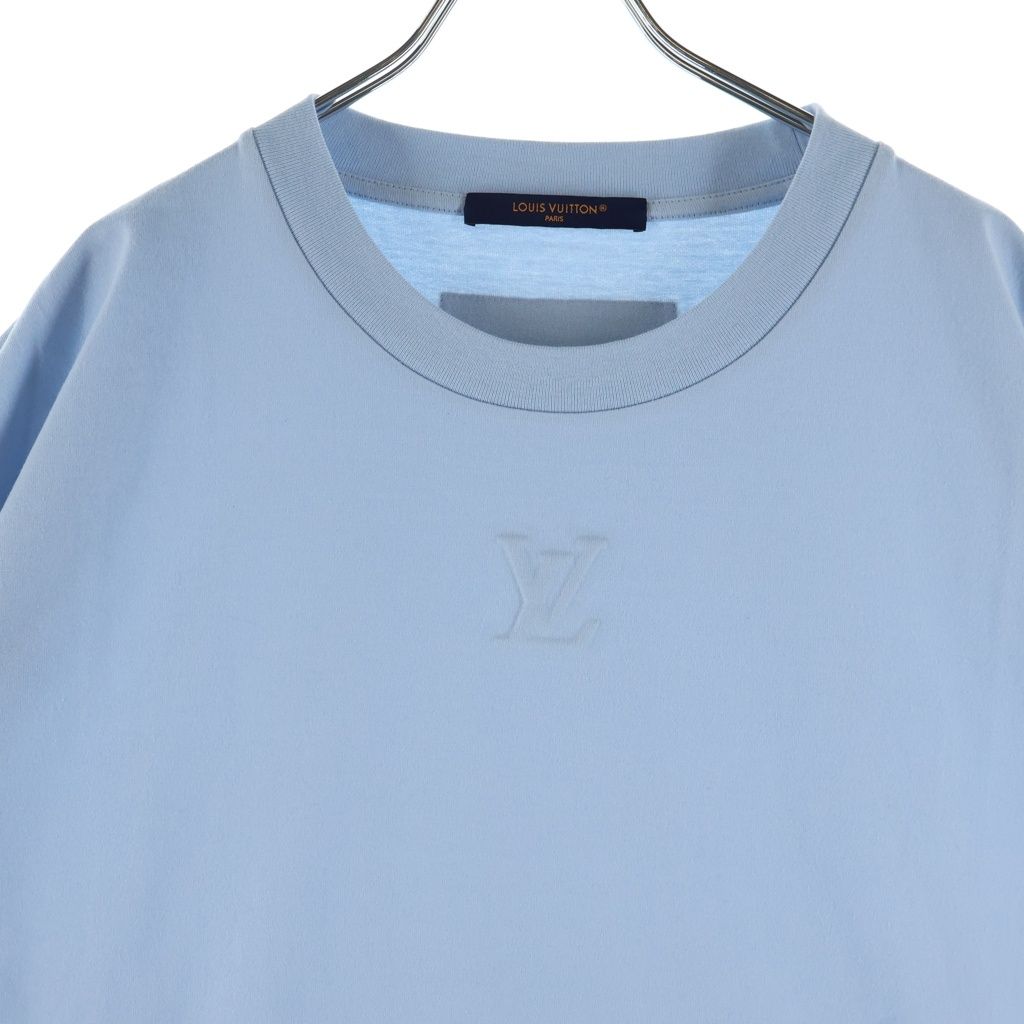 Louis Vuitton Embossed LV Short Sleeve T-Shirt Dt3 Light Blue — view 3