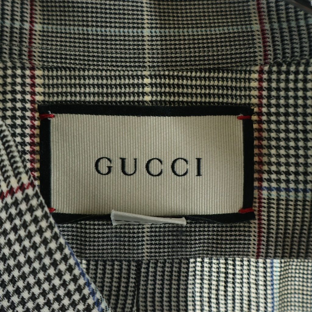 Gucci Line Gupig Oversize Long Sleeve Shirt Gray Zabqw — view 7
