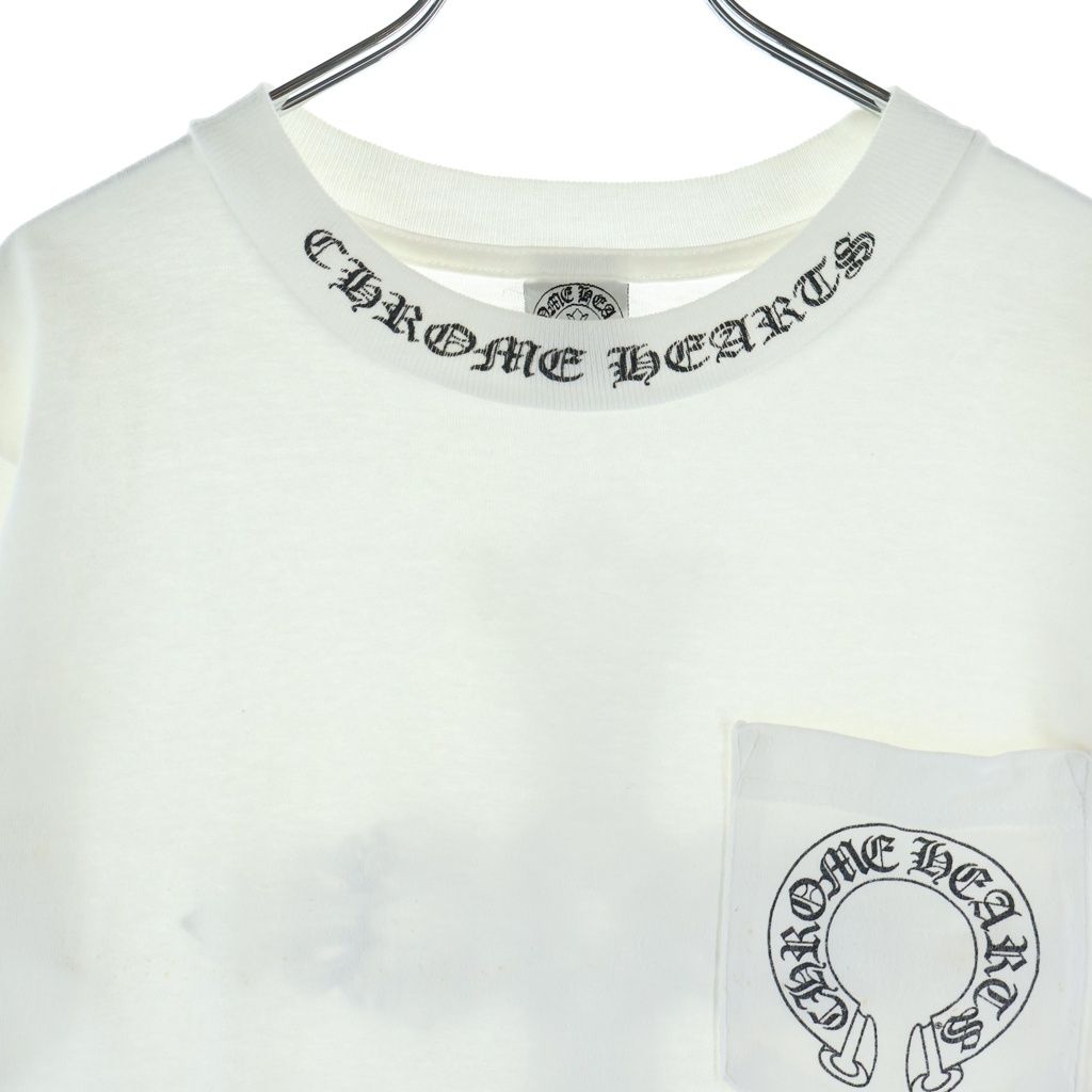 Chrome Hearts Vintage Neck Logo Cross Pocket SS Tee Back Chest Short Sleeve — view 3