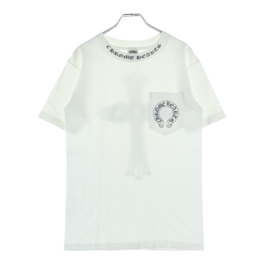 Chrome Hearts Vintage Neck Logo Cross Pocket SS Tee Back Chest Short Sleeve — view 2