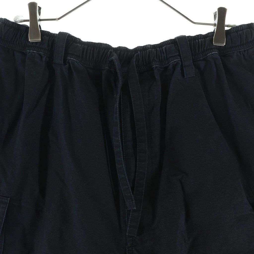 Balenciaga Drawstring Cotton Cargo Long Pants Black — view 3