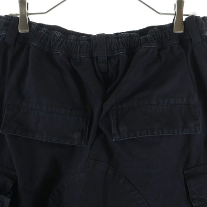 Balenciaga Drawstring Cotton Cargo Long Pants Black — view 4