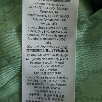 Gucci Higuchi Yuko Collaboration All Over Pattern Silk Short Sleeve Shirt Light — view 8