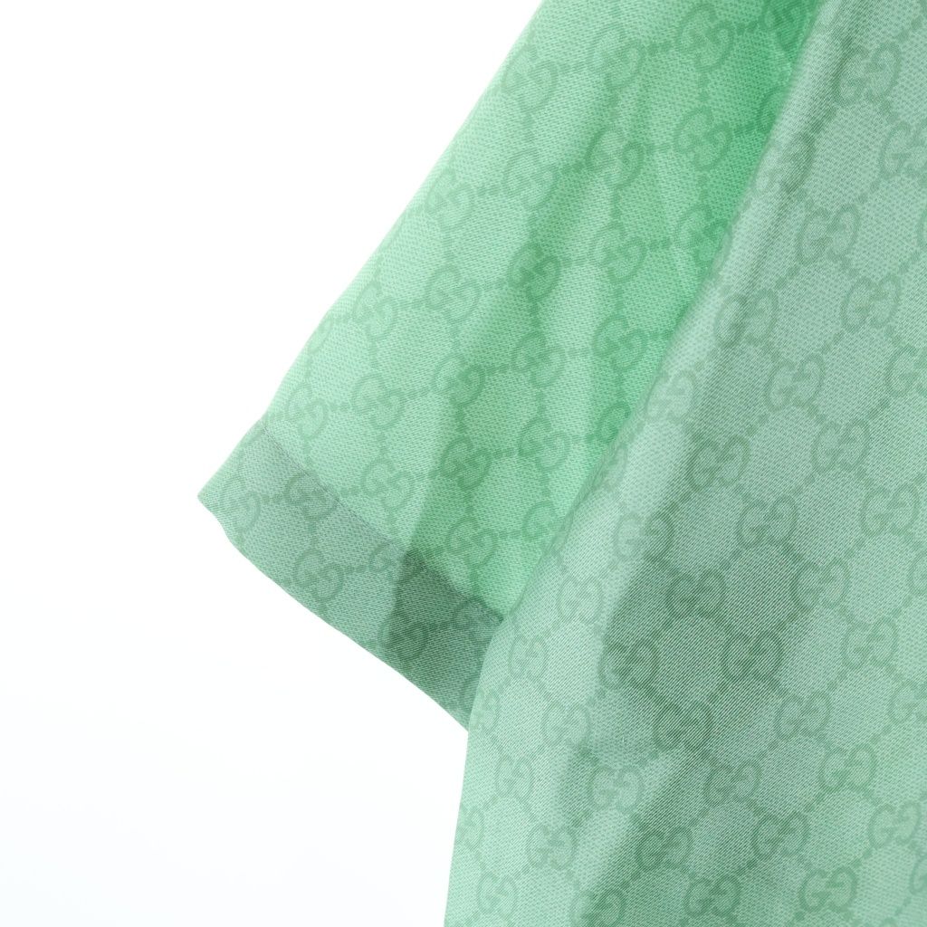 Gucci Higuchi Yuko Collaboration All Over Pattern Silk Short Sleeve Shirt Light — view 5