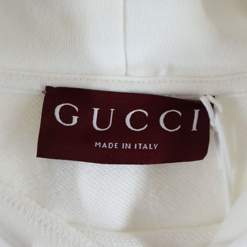 Gucci Higuchi Yuko Collaboration Graphic Back Print Hoodie White — view 6